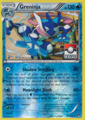 Greninja 40/122 Reverse Holo 2nd Place Promo - 2016 Pokemon League